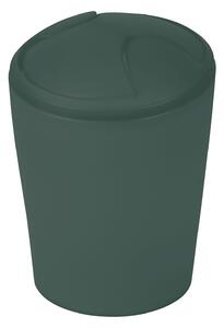 Spirella výklopný odpadkový koš MOVE, tmavě zelený, plast, 5 L