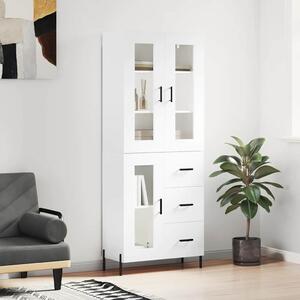 Skříň highboard bílá 69,5 x 34 x 180 cm kompozitní dřevo 3198601
