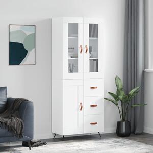 Skříň highboard bílá 69,5 x 34 x 180 cm kompozitní dřevo 3198633