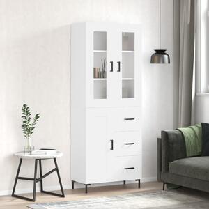 Skříň highboard bílá 69,5 x 34 x 180 cm kompozitní dřevo 3198657