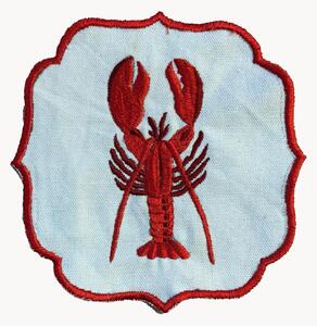 Sada vyšívaných ubrousků Lobster, 2 díly