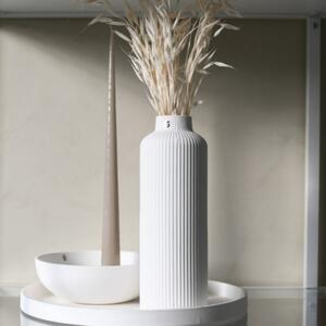 Storefactory Bílá keramická váza Adala 23 cm
