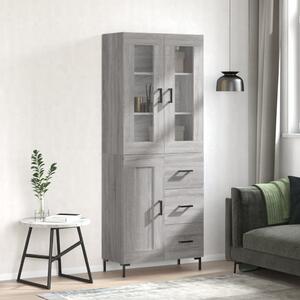 Skříň highboard šedá sonoma 69,5 x 34 x 180 cm kompozitní dřevo 3198663