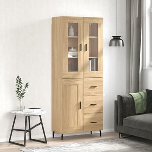 Skříň highboard dub sonoma 69,5 x 34 x 180 cm kompozitní dřevo 3198676