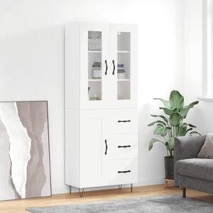 Skříň highboard bílá 69,5 x 34 x 180 cm kompozitní dřevo 3198689