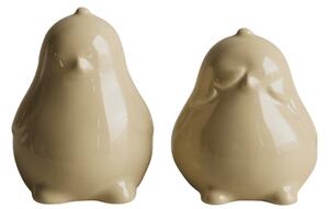 DBKD Set keramických kuřátek Chubby Chicken Shiny Yellow - 2 ks DK421