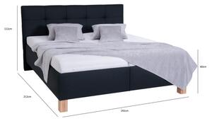 Čalouněná postel s úložným prostorem bez matrace MARIA 180x200 cm antracit