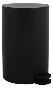 MSV pedálový odpadkový koš OSAKI, černý plast, 3 L