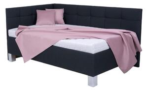 Čalouněná postel s matrací a úložným prostorem MARIA PETITE 120x200 cm antracit
