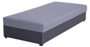 Čalouněná válenda s úložným prostorem JACOB XL nosnost 130 kg 90x200 cm šedá