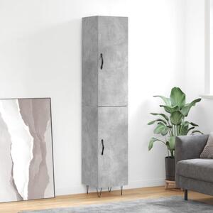 Skříň highboard betonově šedá 34,5x34x180 cm kompozitní dřevo 3198821