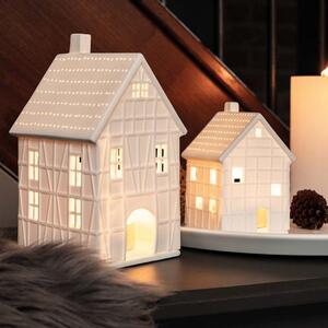Räder Porcelánový svícen domek vzorovaný 12 cm