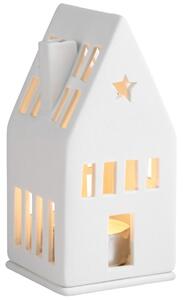 Räder Porcelánový svícen domek s hvězdou 13 cm