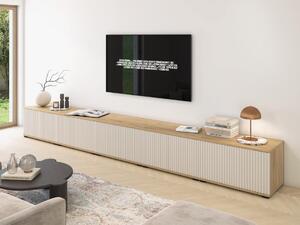 TV stolek Bello 350 cm - dub/kašmír