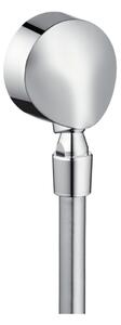 Hansgrohe FixFit přípojka hadice se zpětným ventilem a kulovým kloubem E, chrom 27505000