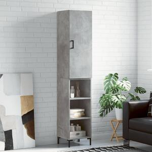 Skříň highboard betonově šedá 34,5x34x180 cm kompozitní dřevo 3198981