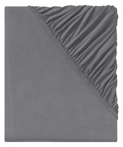 Livarno home Žerzejové napínací prostěradlo, 90-100 x 200 cm (šedá) (100383899002)