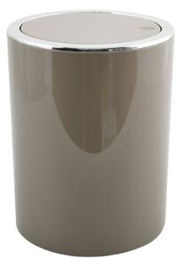 MSV výklopný odpadkový koš KAMAKA, šedohnědý plast, 6 L