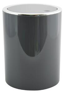MSV výklopný odpadkový koš KAMAKA, šedý plast, 6 L