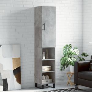 Skříň highboard betonově šedá 34,5x34x180 cm kompozitní dřevo 3199005