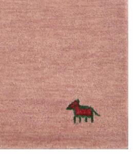 Ručně všívaný kusový koberec Asra wool pink 120x170 cm