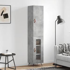 Skříň highboard betonově šedá 34,5x34x180 cm kompozitní dřevo 3199021