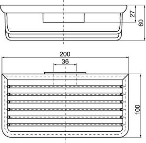 Emco System 2 - Košík do sprchového koutu odnímatelný, chrom 354500104