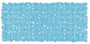 Spirella protiskluzová podložka do vany RIVERSTONE, modrá, PVC, 75 x 36 cm