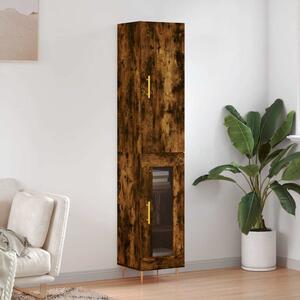 Skříň highboard kouřový dub 34,5 x 34 x 180 cm kompozitní dřevo 3199038