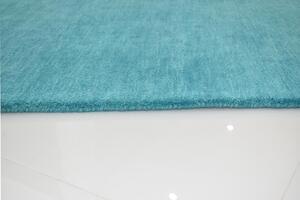 Ručně všívaný kusový koberec Asra wool tyrkys 160x230 cm