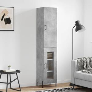 Skříň highboard betonově šedá 34,5x34x180 cm kompozitní dřevo 3199053