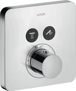 AXOR ShowerSolutions Termostat s podomítkovou instalací softsquare, pro 2 spotřebiče, chrom 36707000