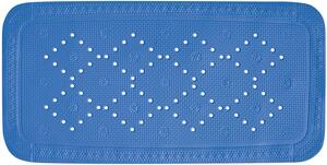 Spirella protiskluzová podložka do vany ALASKA, modrá, PVC, 71 x 36 cm