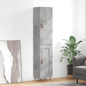 Skříň highboard betonově šedá 34,5x34x180 cm kompozitní dřevo 3199085