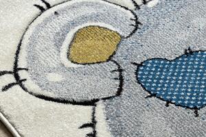 Dětský kusový koberec Petit Teddy bear cream 140x190 cm