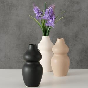 Boltze Keramická váza Maruba 16 cm 3 barvy Barva: Béžová