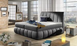 Postel Boxspring Vincenzia 200x180, Tmavě Šedá (Látka - BVI 25)