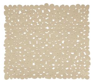MSV protiskluzová podložka do sprchy GALETS, béžová, PVC, 53 x 53 cm