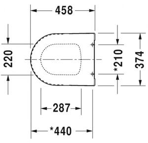 Duravit ME by Starck - WC sedátko, bílá 0020010000