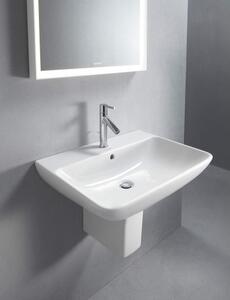 Duravit ME by Starck - Umyvadlo 650x490 mm, s přepadem, bílá 2335650000