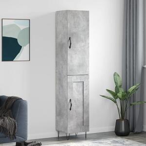 Skříň highboard betonově šedá 34,5x34x180 cm kompozitní dřevo 3199141
