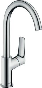 Hansgrohe Logis páková umyvadlová baterie 210 s otočným výtokem a odtokovou soupravou s táhlem, chrom 71130000