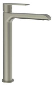 Teorema XS - Umyvadlová baterie stojánková s Push-Open zátkou, pro volně stojící umyvadla, výška 260 mm, nikl matný 8X341
