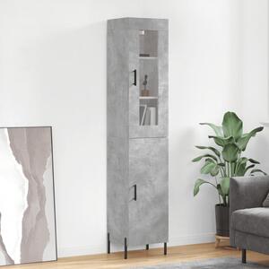 Skříň highboard betonově šedá 34,5x34x180 cm kompozitní dřevo 3199181