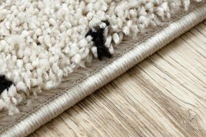 Kusový koberec Berber Syla B752 dots cream 80x150 cm
