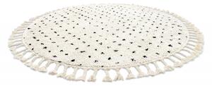 Kusový koberec Berber Syla B752 dots cream kruh Kruh Ø 120 cm