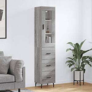 Skříň highboard šedá sonoma 34,5 x 34 x 180 cm kompozitní dřevo 3199255