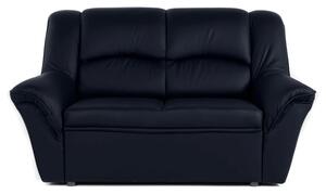 Kožená pohovka 2 DUBAJ LUX, tm. modrá (K-58)