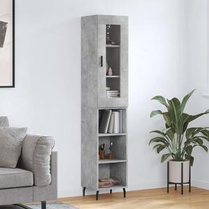 Skříň highboard betonově šedá 34,5x34x180 cm kompozitní dřevo 3199381