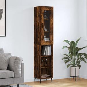Skříň highboard kouřový dub 34,5 x 34 x 180 cm kompozitní dřevo 3199382